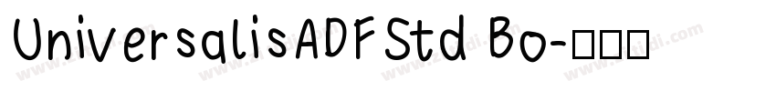 UniversalisADFStd Bo字体转换